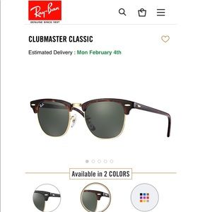 Club master Ray-bans
